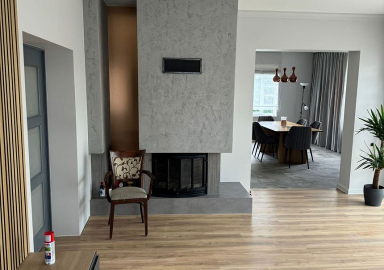 Ремонт в Юрмале. Каминная зона